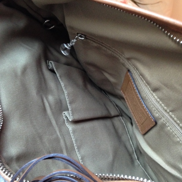 Vintage Coach Brown Signature Sutton Hobo Purse - Picture 6 of 8